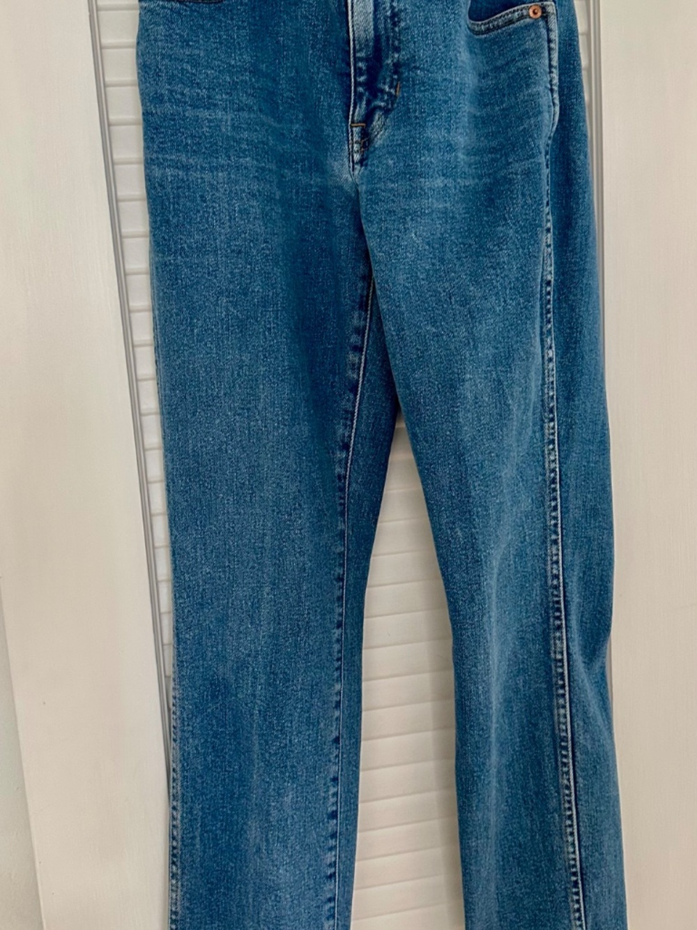 J.CREW VINTAGE STRAIGHT JEANES 27 MEDIUM BLUE WASH